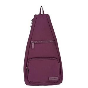 REEBOK Cosmos Convertible Crossbody Sling Backpack in Maeve (Maroon)